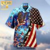 American Flag Bald Eagle USA For Summer Hawaiian Shirt