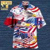 American Flag Heavy Equipment Workwear Custom Name For Fans 3D Hawaiian Shirt