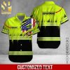 American Flag Heavy Equipment Workwear Custom Name For Fans 3D Hawaiian Shirt