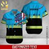 American Flag Heavy Equipment Workwear Custom Name For Fans Hawaiian Shirt