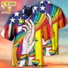 American LGBT Hand Love Is Love Rainbow 3D Hawaiian Shirt