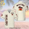 Baseball Hibiscus Flower High Fashion Hawaiian Shirt