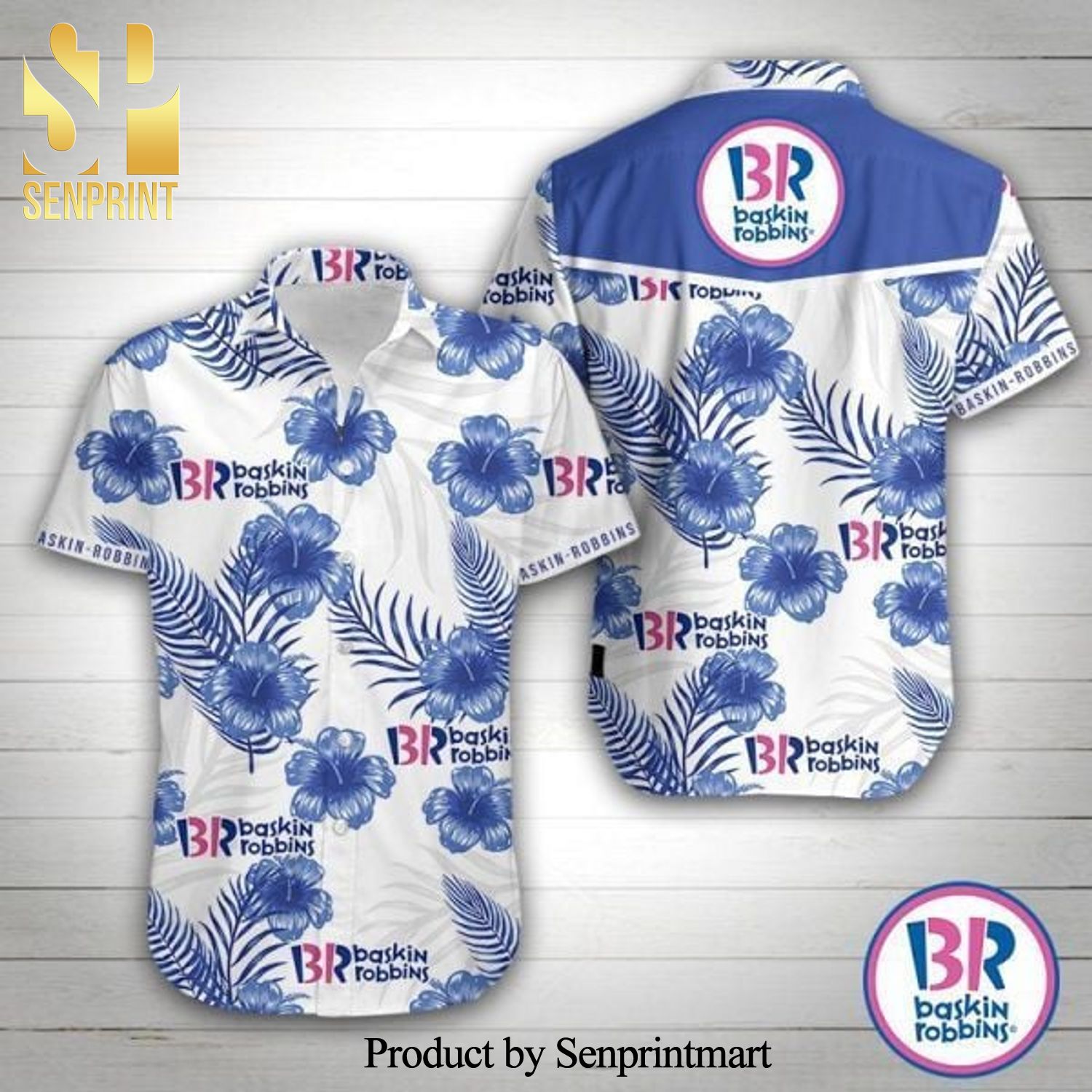 Baskin-Robbins Hot Outfit All Over Print Hawaiian Shirt