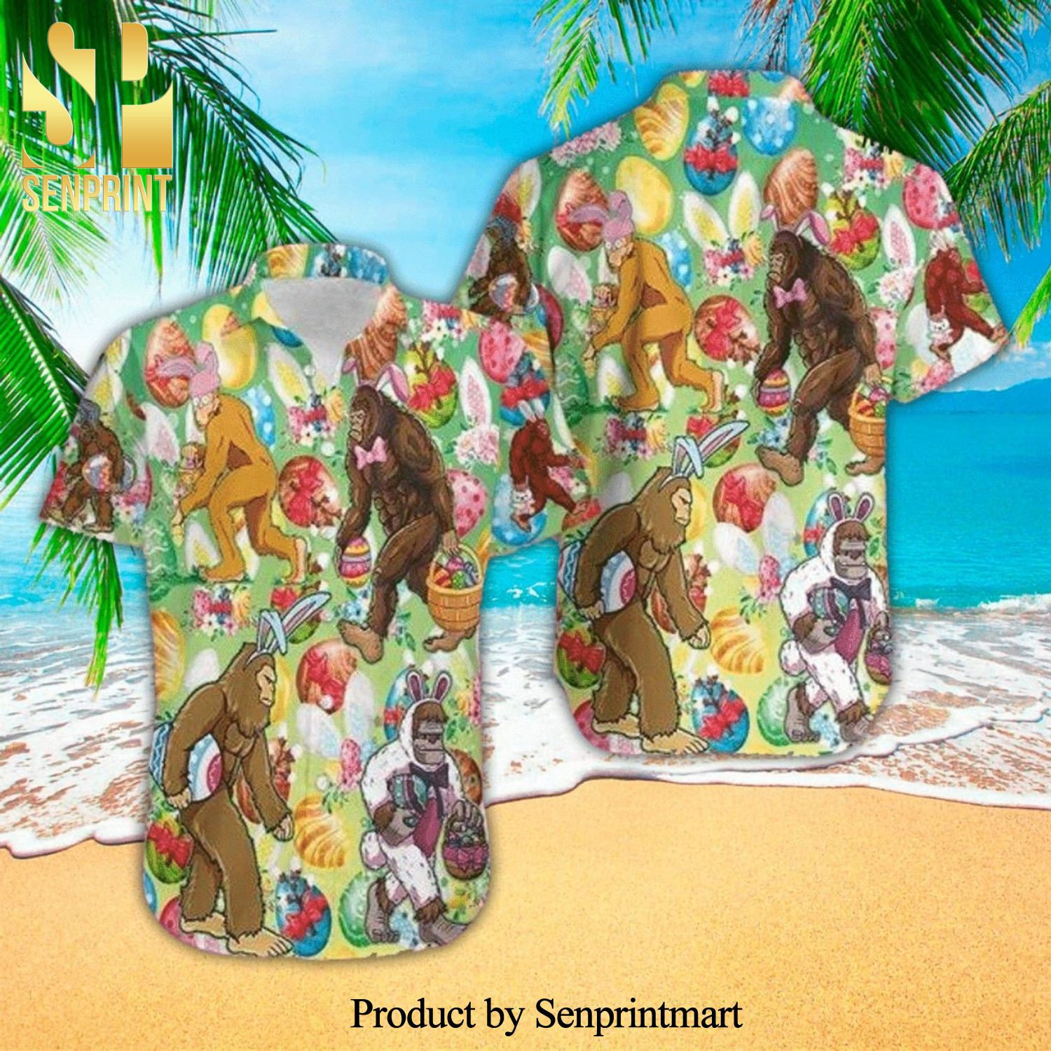 Bigfoot Awesome Outfit Hawaiian Shirt