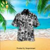 Bison Silhouette Jungle Pattern Hot Fashion 3D Hawaiian Shirt