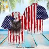 Black Cat Tropical Leaves For Holiday Hawaiian Shirt