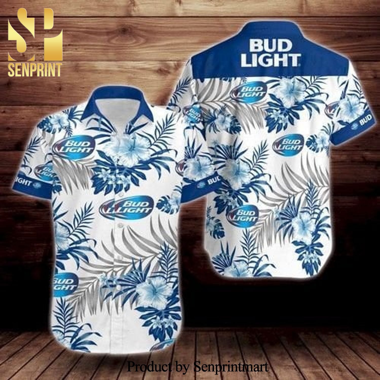 Bud Light Beer All Over Printed Hawaiian Shirt