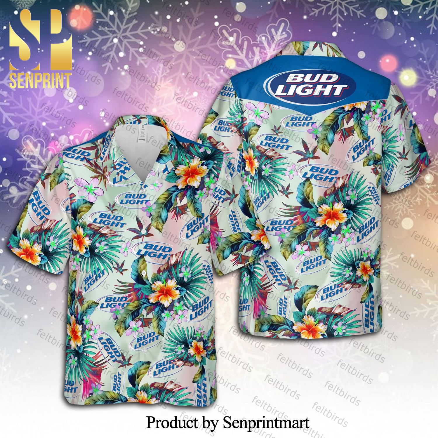 Bud Light Beer Unisex Summer Time Hawaiian Shirt