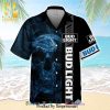 Bud Light Unisex Street Style All Over Print Hawaiian Shirt
