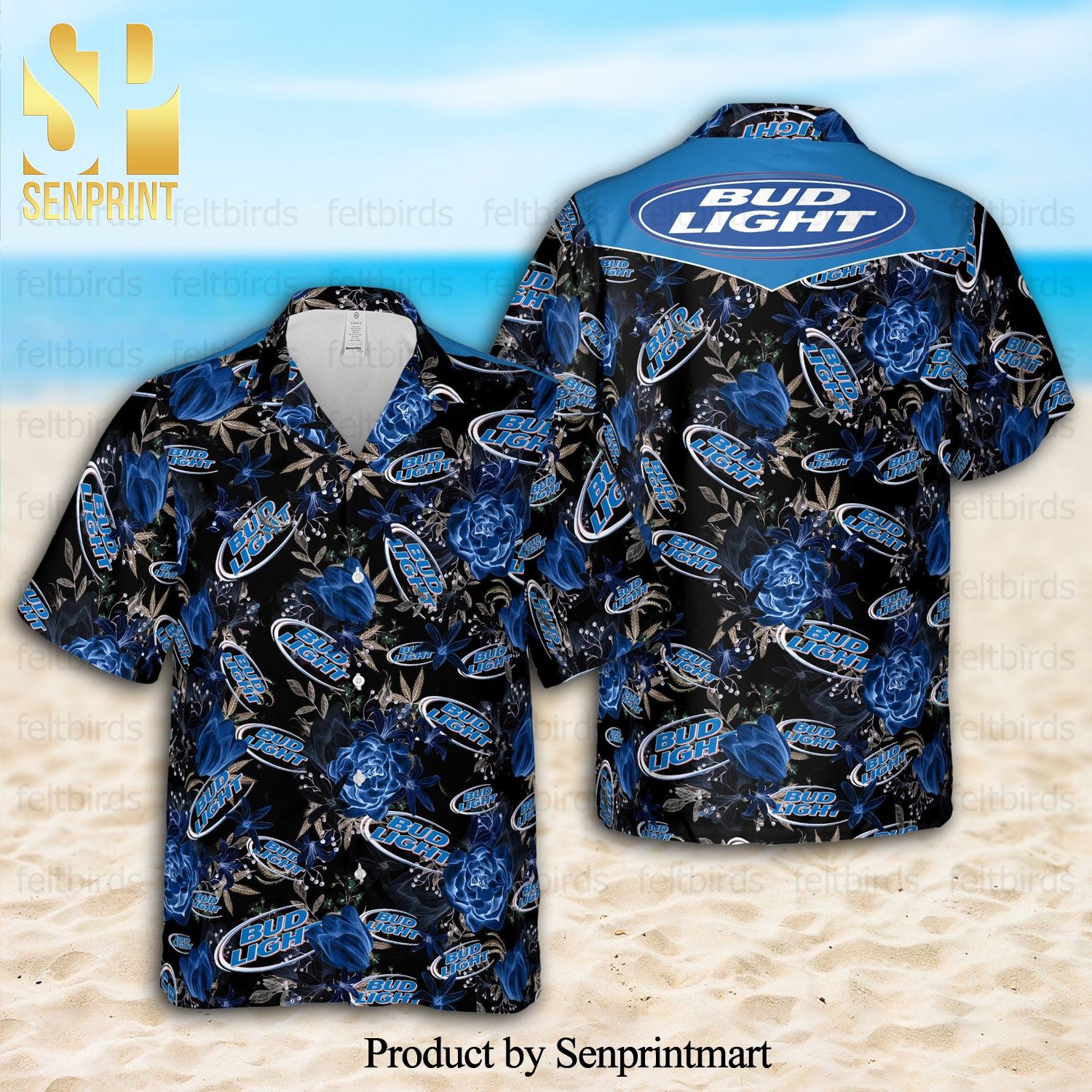 Bud Light Unisex Summer Time Hawaiian Shirt