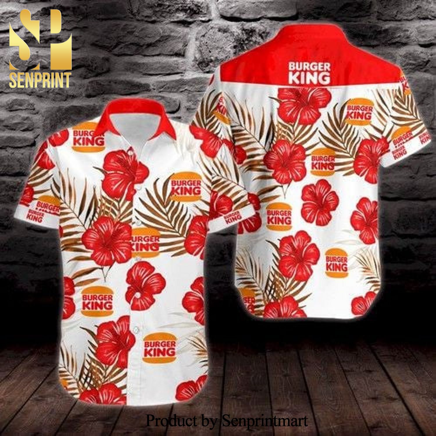 Burger King Hot Version Hawaiian Shirt