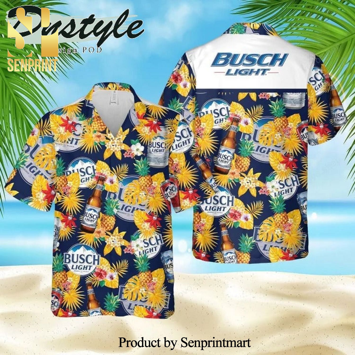 Busch Light Beer New Style Hawaiian Shirt