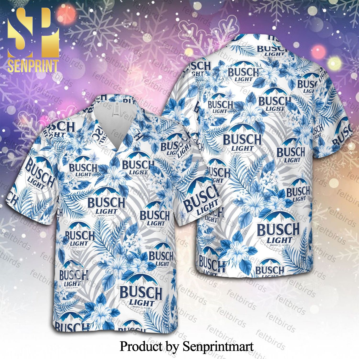 Busch Light Beer Unisex Full Print Hawaiian Shirt