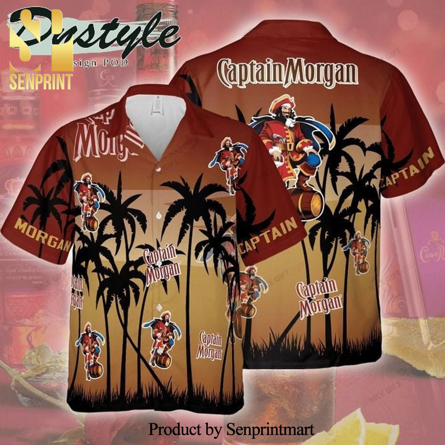 Captain Morgan Amazing Outfit Hawaiian Shirt