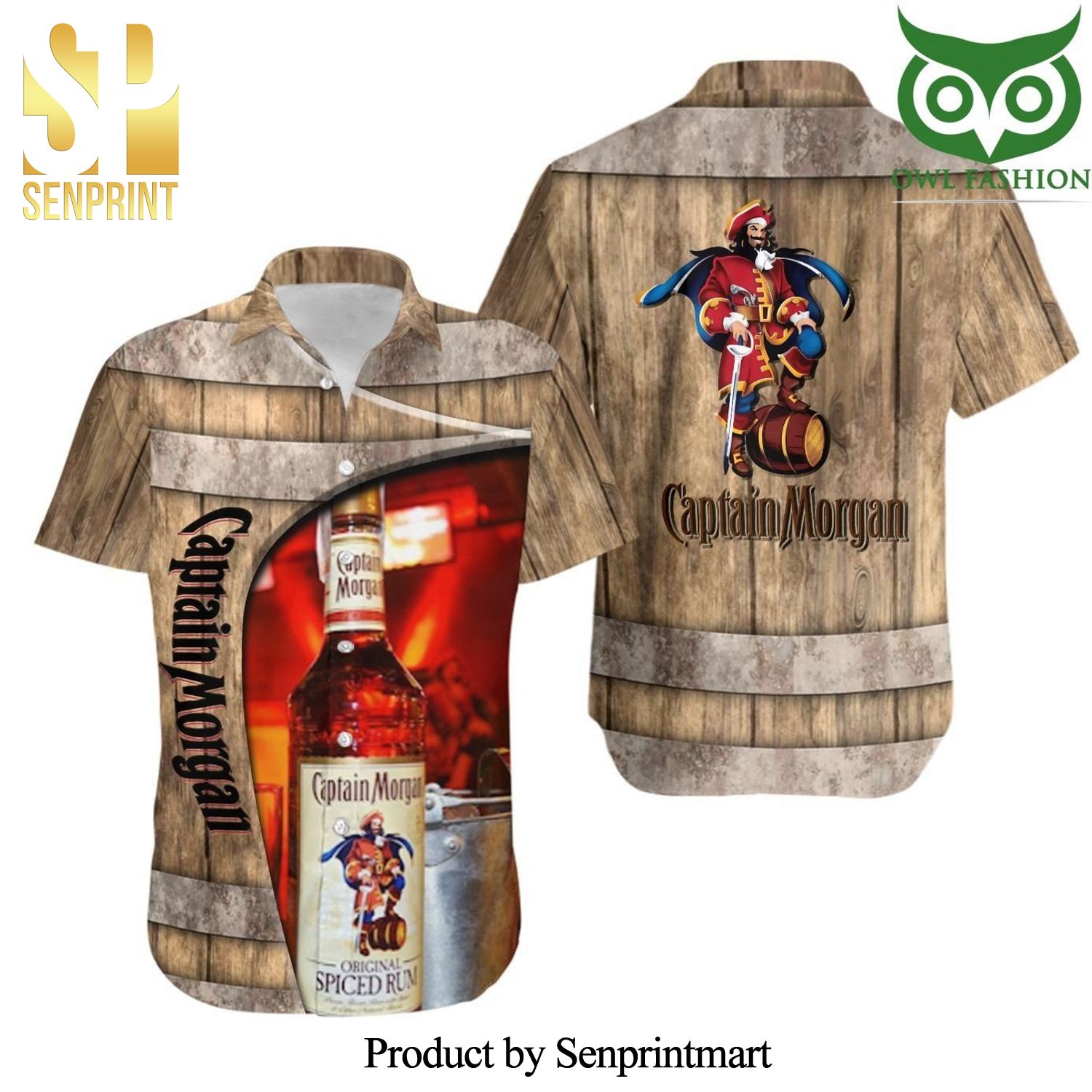 Captain Morgan Original Spiced Rum Best Outfit 3D Hawaiian Shirt