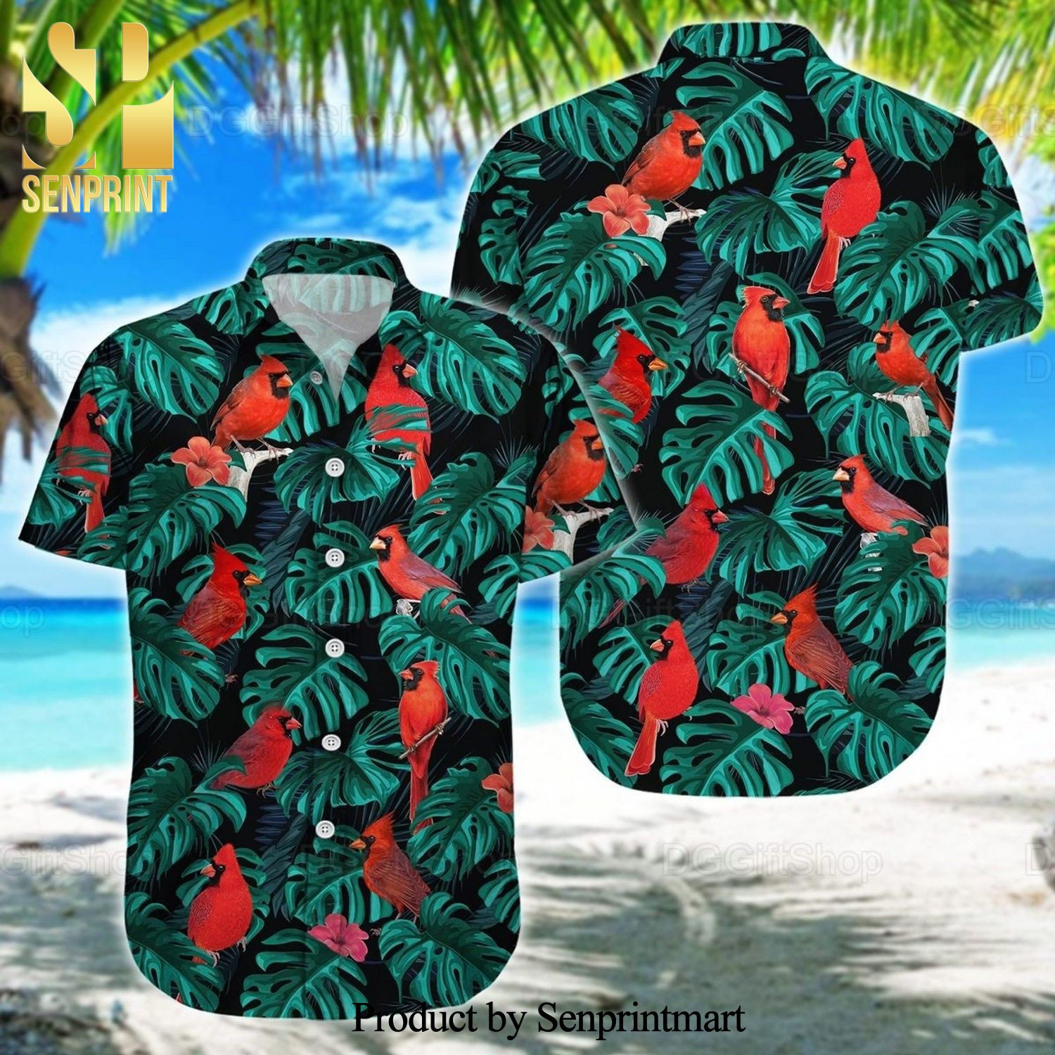 Cardinal High Fashion Full Printing Hawaiian Shirt