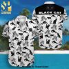 Cat With Banana Pattern All Over Print Hawaiian Shirt