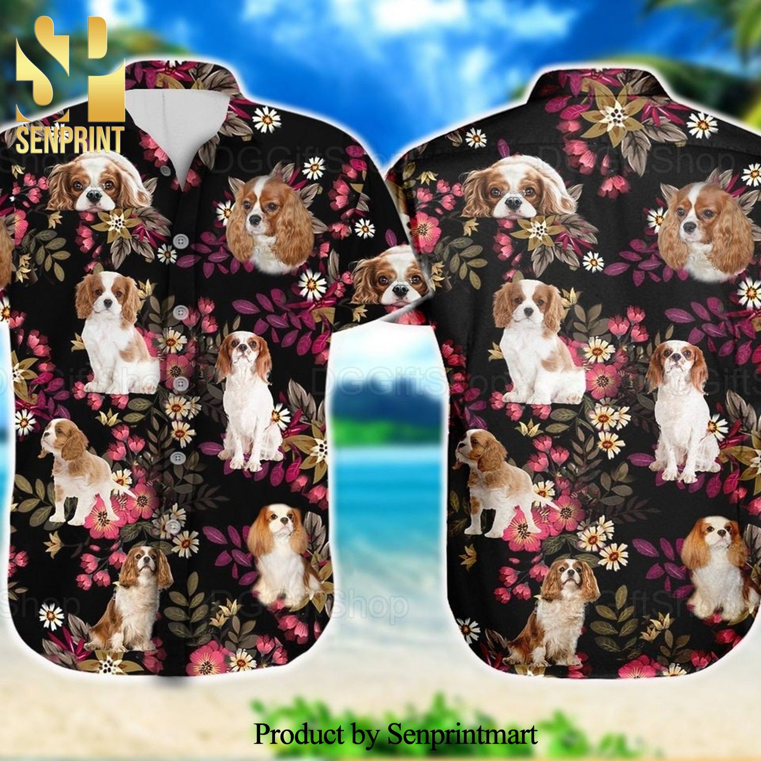 Charles Spaniel Hot Version All Over Printed Hawaiian Shirt