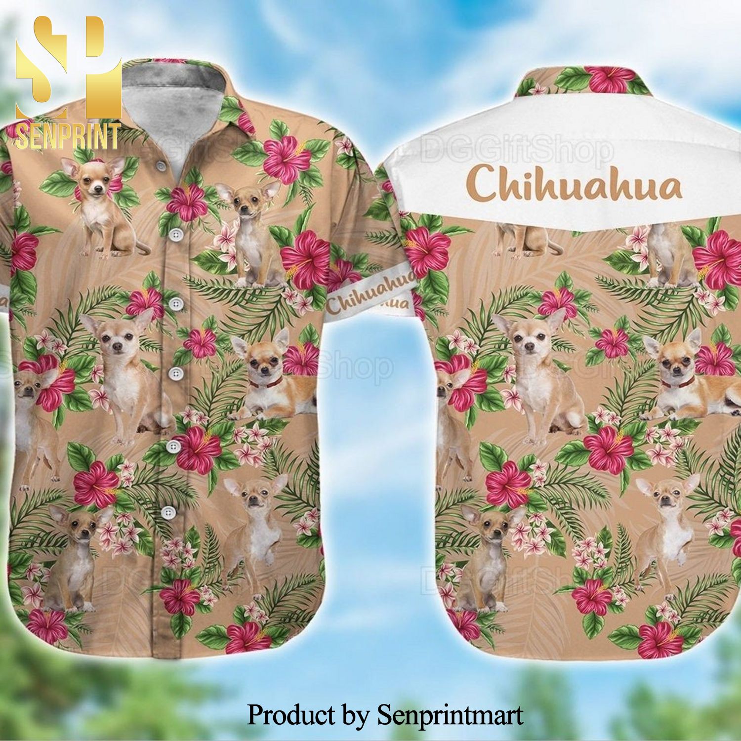 Chihuahua For Summer Hawaiian Shirt