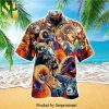 Colorful Psychedelic Skull Pattern For Fans Hawaiian Shirt