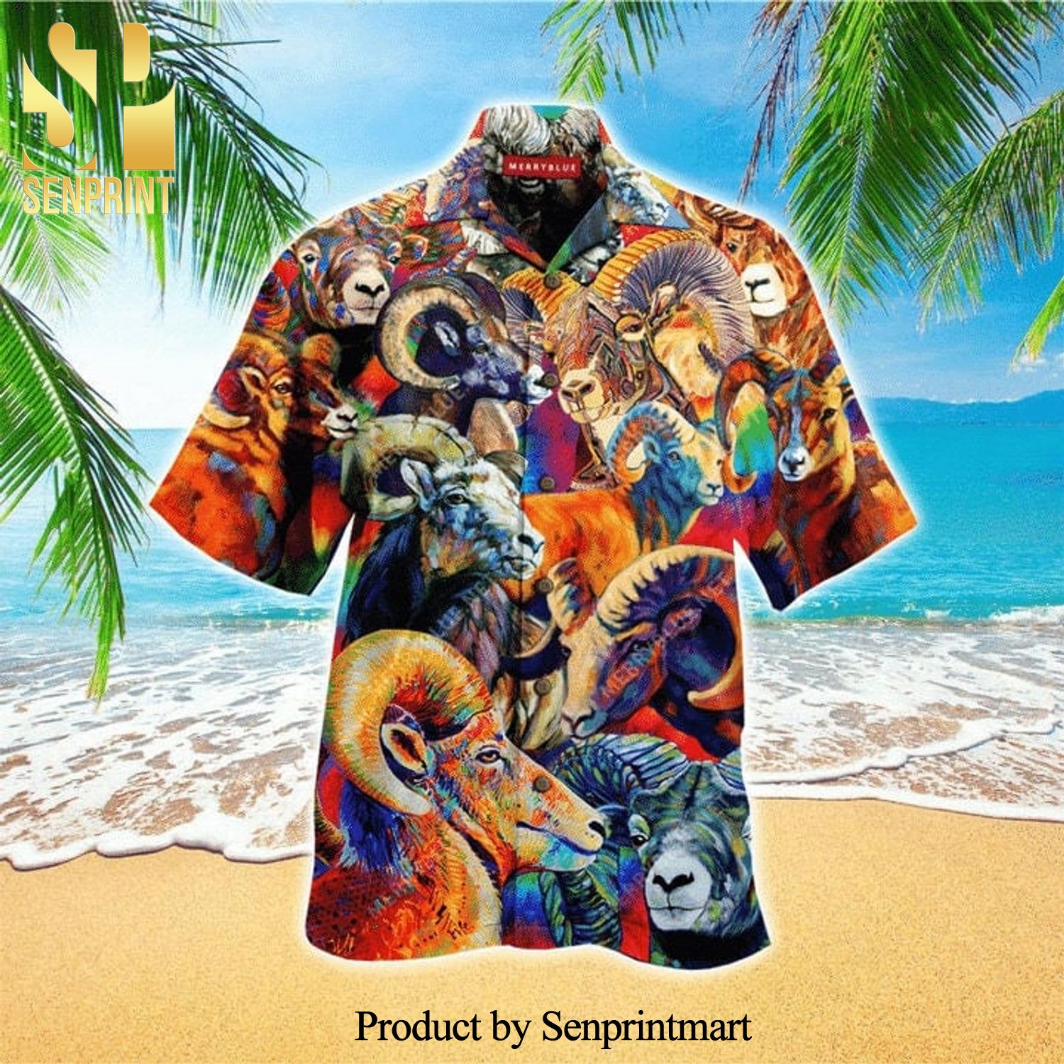 Colorful Sheep Best Combo 3D Hawaiian Shirt