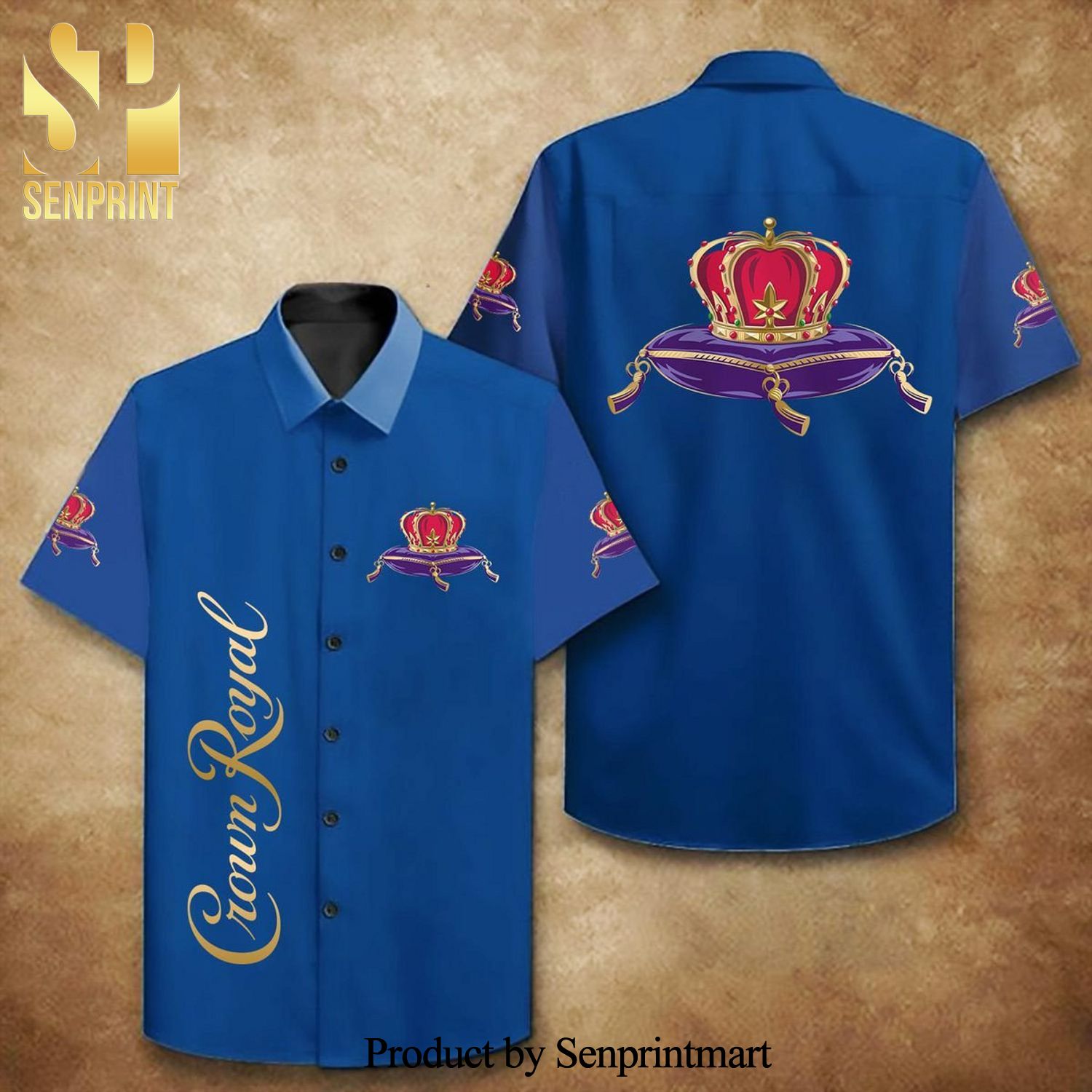 Crown Royal All Over Print Hawaiian Shirt