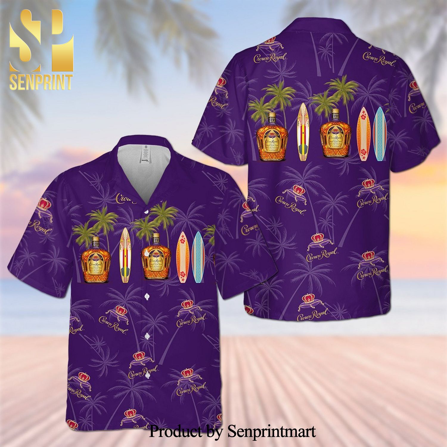 Crown Royal Holiday Time Hawaiian Shirt