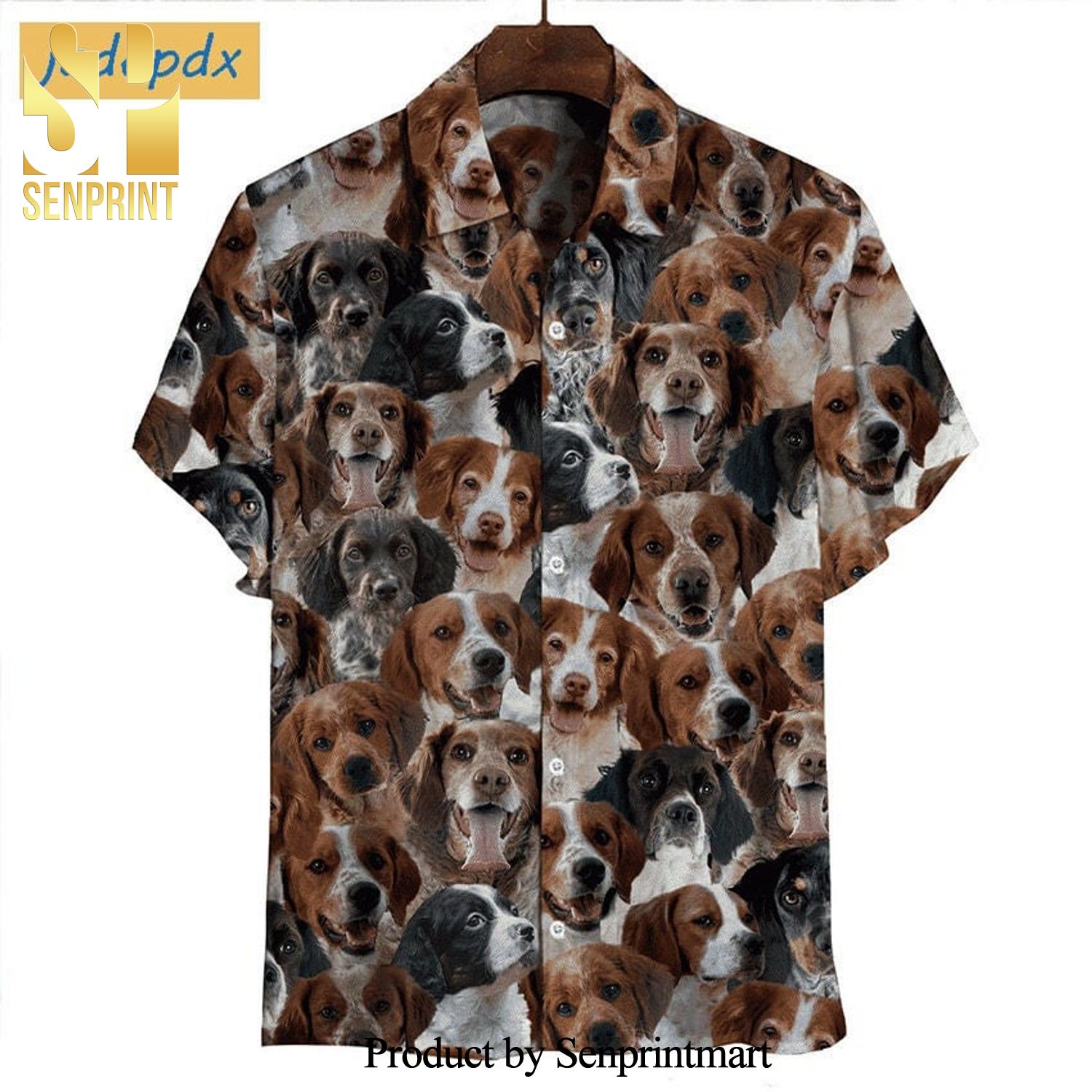Cute Brittany Spaniels Awesome Outfit Hawaiian Shirt