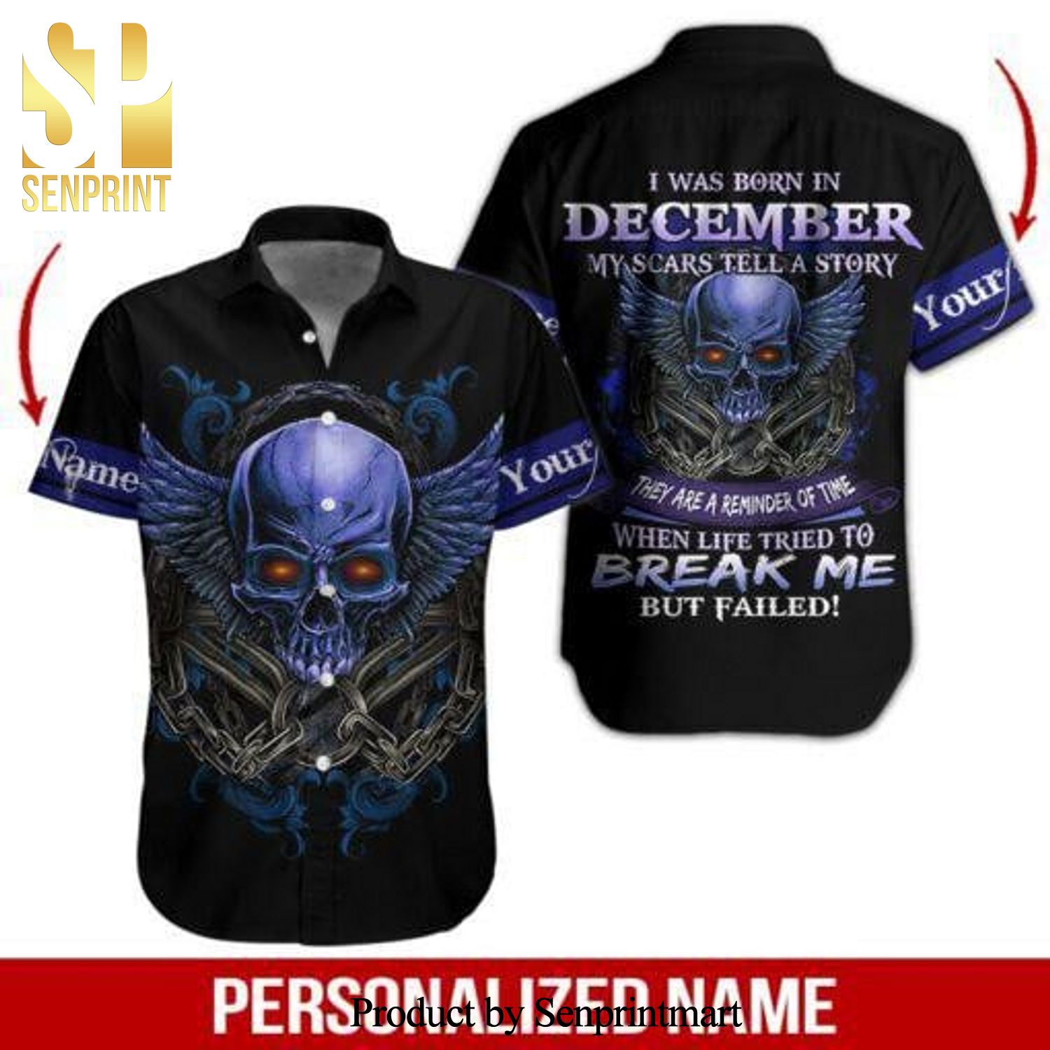 December Guy Custom Name New Outfit Full Printed Hawaiian Shirt