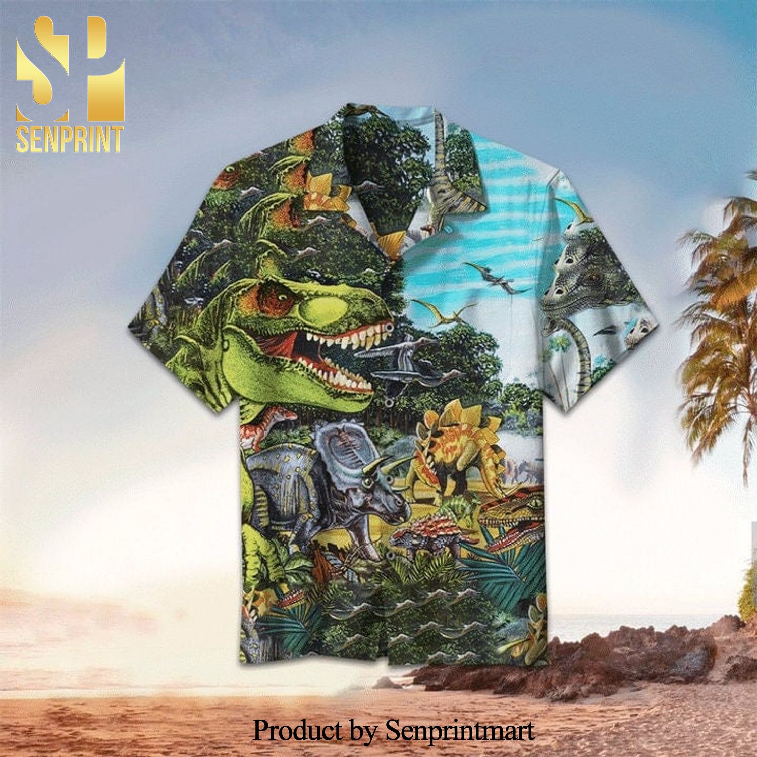 Dinosaur Jurassic Park Cool Version Hawaiian Shirt