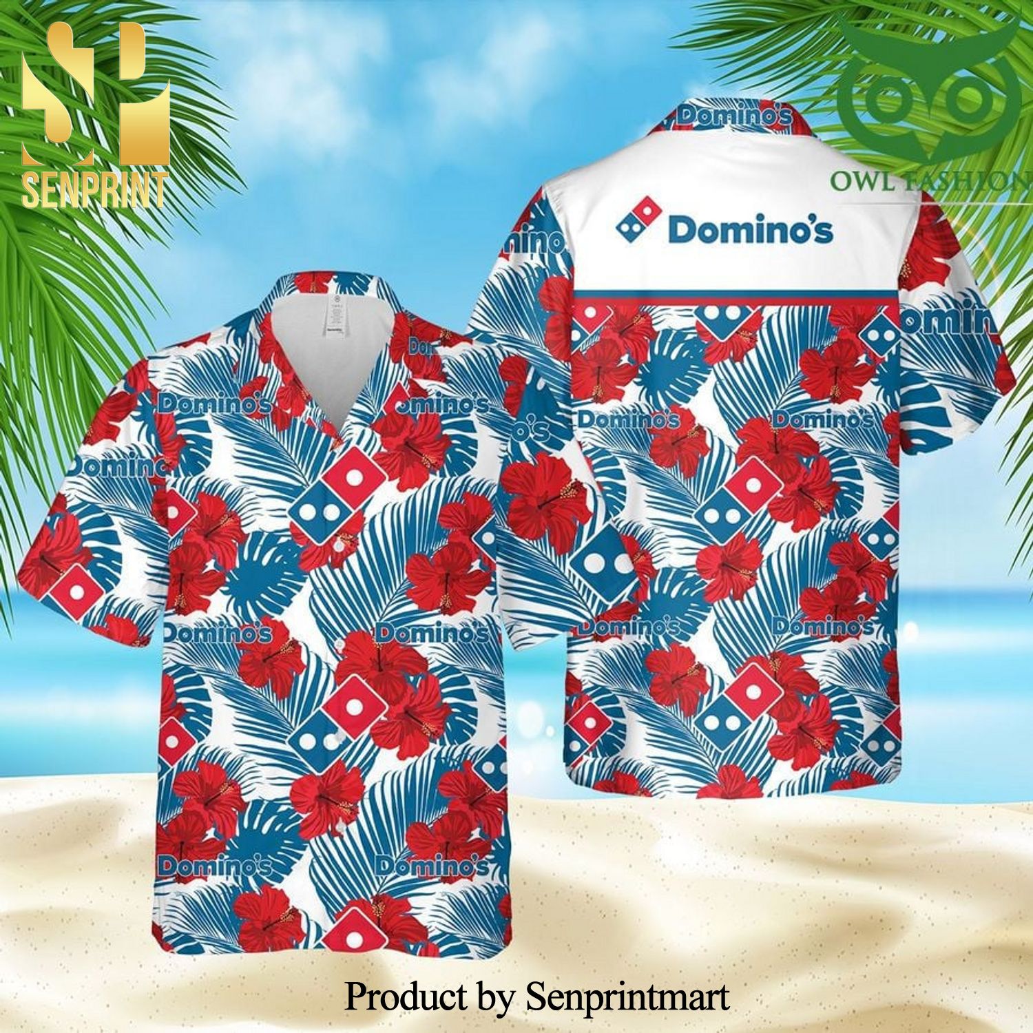 Domino’s Pizza 3D Hawaiian Shirt