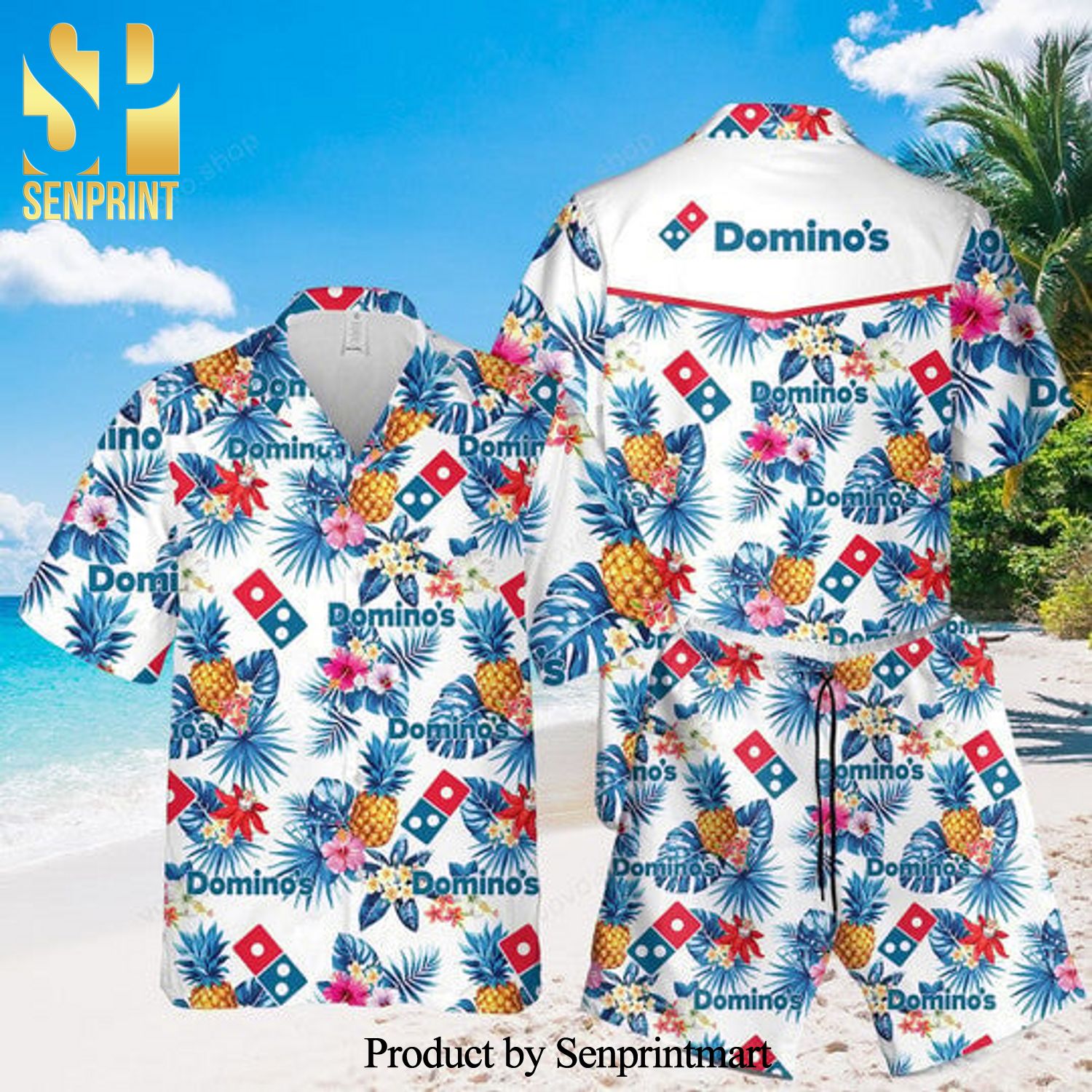 Domino's Pizza New Style Hawaiian Shirt