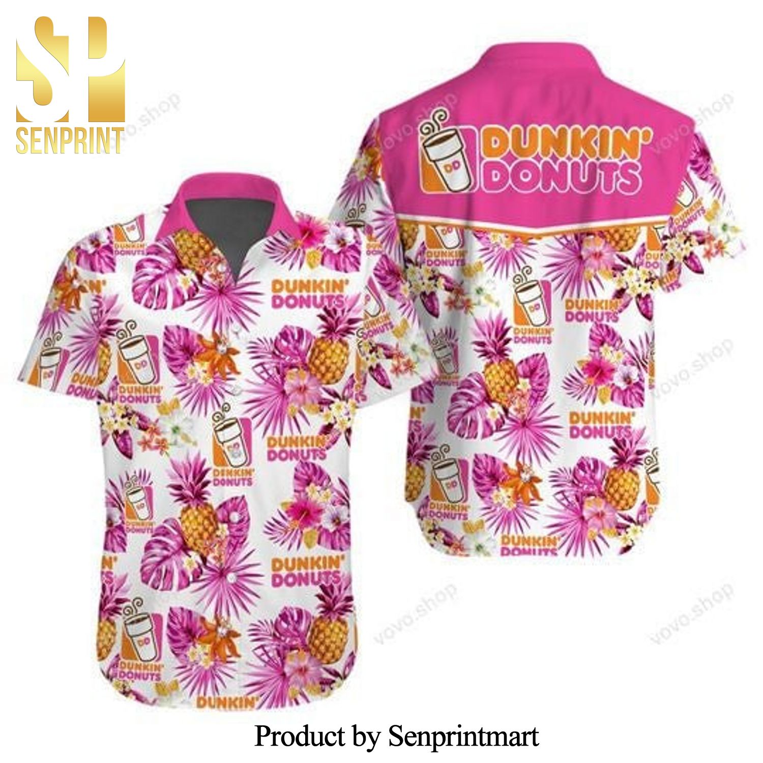 Dunkin Donuts Cool Version 3D Hawaiian Shirt