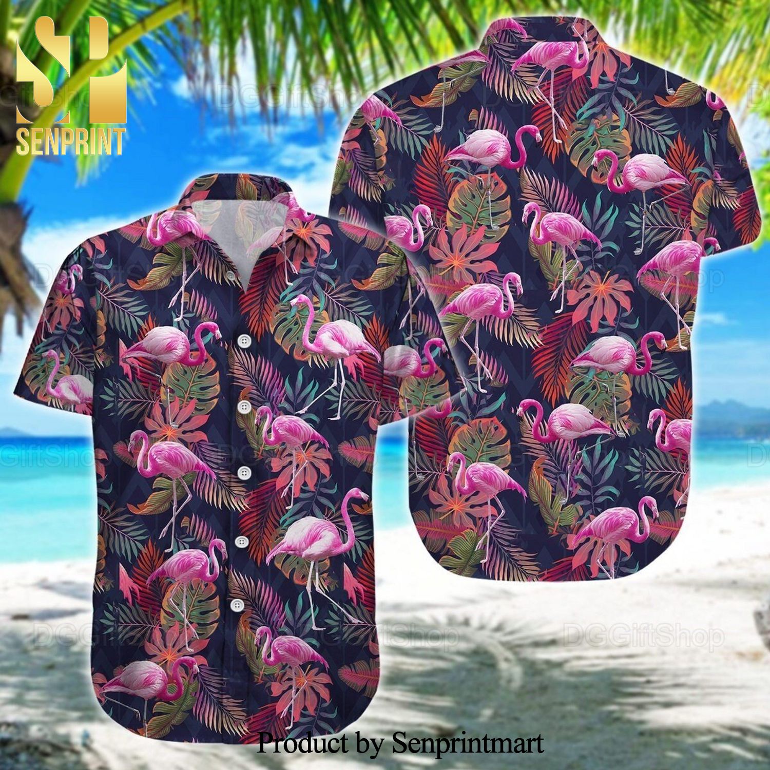 Flamingo Hot Outfit Hawaiian Shirt