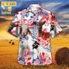 Floral Tropical Holstein Cow American Flag Best Outfit 3D Hawaiian Shirt