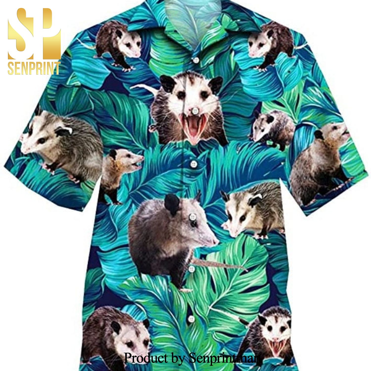 Generic Tropical Opossum Hot Outfit All Over Print Hawaiian Shirt