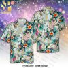 Guitar And Leaf Pattern New Outfit Full Printed Hawaiian Shirt