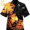 Guitar And Leaf Pattern New Outfit Full Printed Hawaiian Shirt