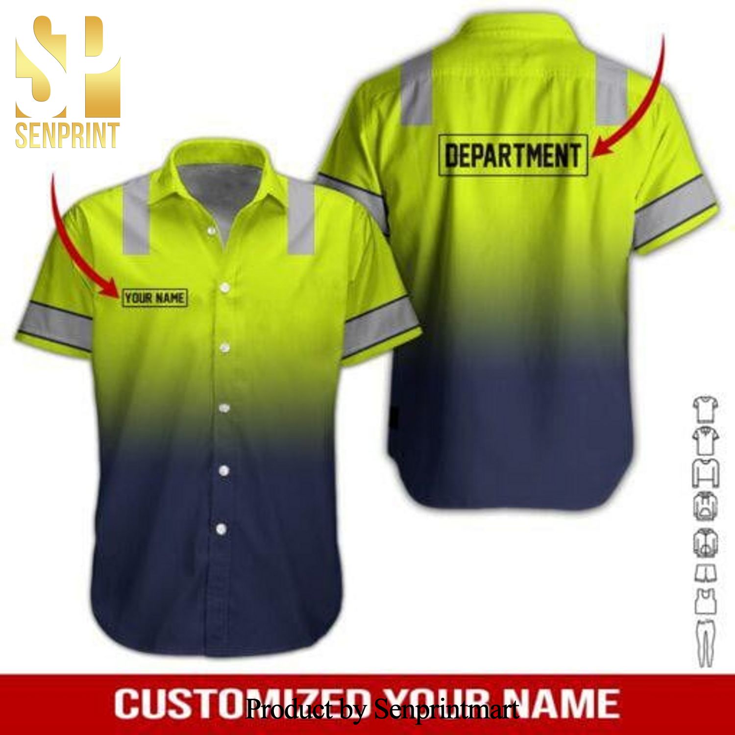 Heavy Equipment Workwear Custom Name Hawaiian Set Hawaiian Shirt