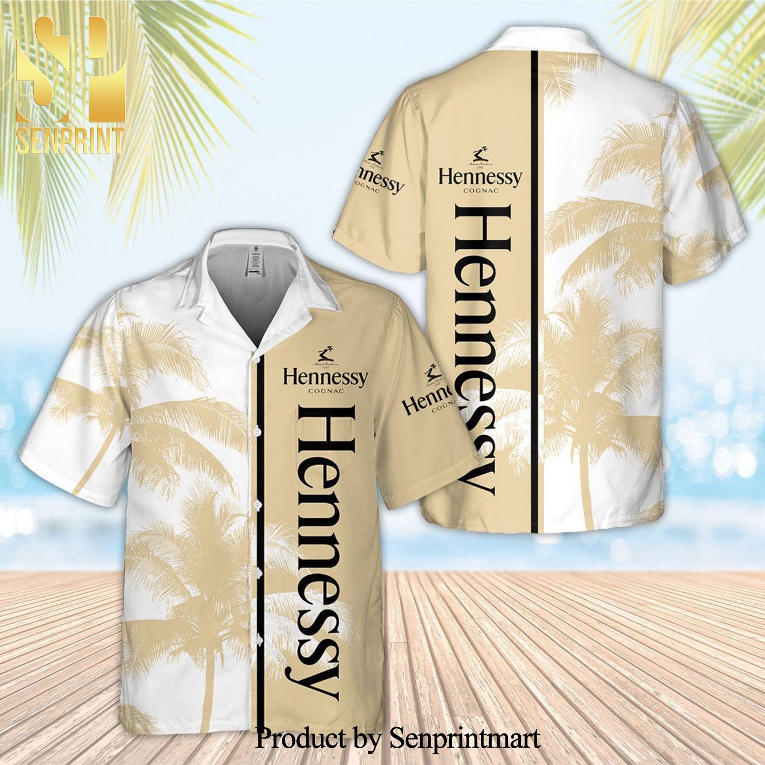 Hennessy Palm Tree Full Printing Hawaiian Shirt