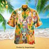 Hibiscus Leaf Pattern Hawaiian Set Hawaiian Shirt