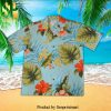 Hibiscus Leaf Pattern Holiday Time Hawaiian Shirt