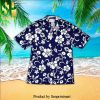 Hibiscus Leaf Pattern Holiday Time Hawaiian Shirt