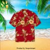 Highland Cow American Flag Floral Tropical Cool Version Hawaiian Shirt