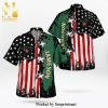 Jameson Irish Whiskey Army Green Camo Skull Hawaiian Set Hawaiian Shirt