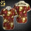 Jim Beam Palm Tree Seamless Pattern Hot Fashion Hawaiian Shirt