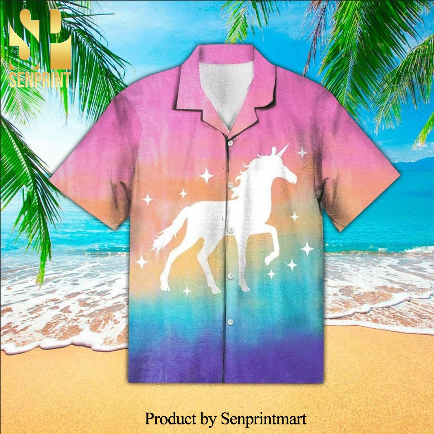 Magical Unicorn Pastel High Fashion Full Printing Hawaiian Shirt