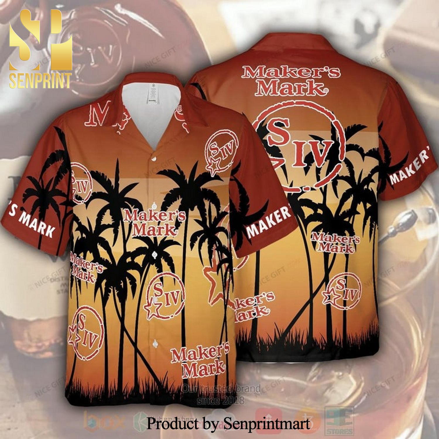 Maker’s Mark Whiskey For Summer Hawaiian Shirt