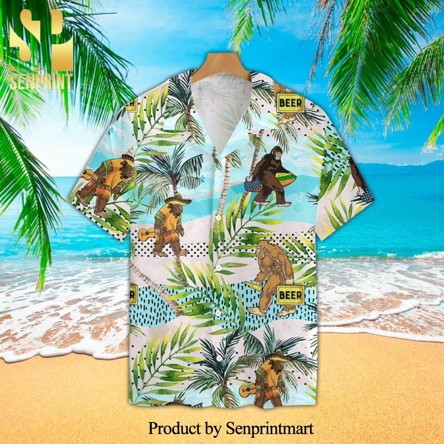 Mexican Bigfoot For Holiday Hawaiian Shirt