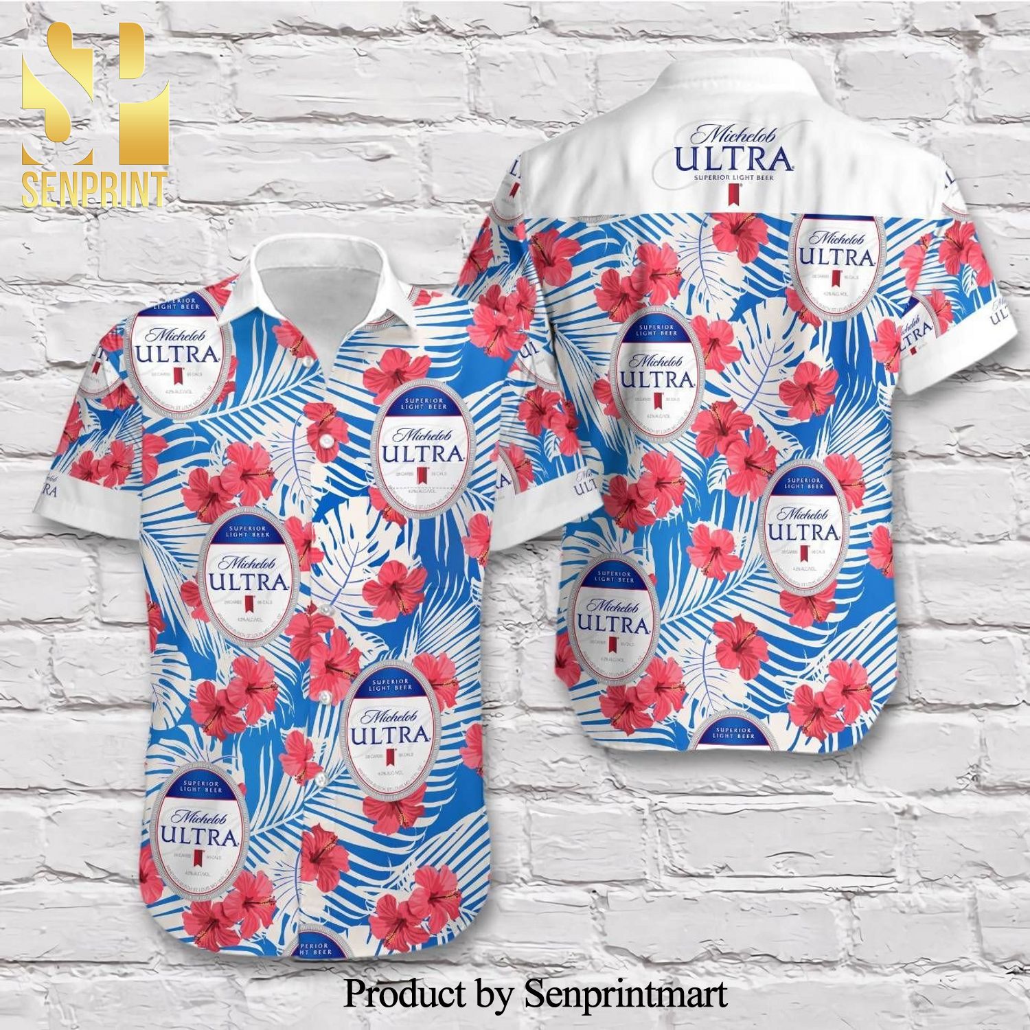 Michelob Ultra Beer Summer Set Hawaiian Shirt